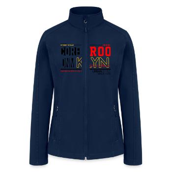 I Am Brooklyn Core Denim - Women’s Soft Shell Jacket - navy - Front