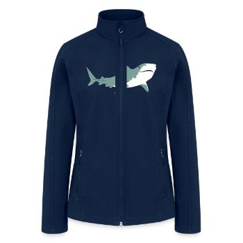 Save The Sharks - Women’s Soft Shell Jacket - navy - Front