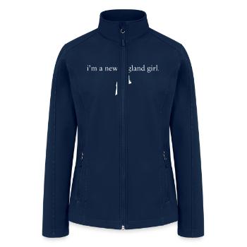 New England Girl Girls Apparel Clothing Pride T-S - Women’s Soft Shell Jacket - navy - Front