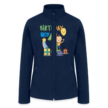 Birthday Boy - Women’s Soft Shell Jacket - navy - Front
