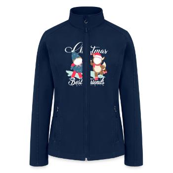 Best Friends Christmas - Women’s Soft Shell Jacket - navy - Front