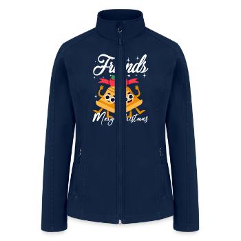 Best Friends Christmas - Women’s Soft Shell Jacket - navy - Front