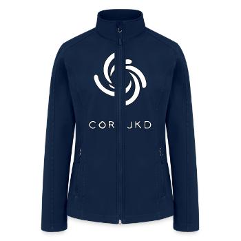 Core JKD Creating Individual Logo White - Women’s Soft Shell Jacket - navy - Front