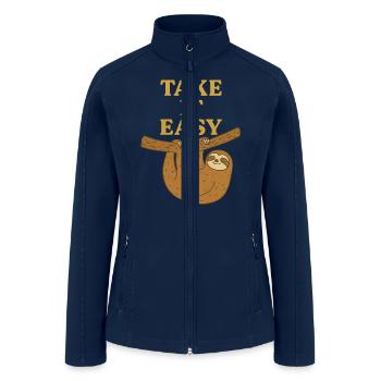 Take It Easy - Women’s Soft Shell Jacket - navy - Front