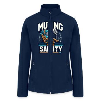 Muting for Peace - Women’s Soft Shell Jacket - navy - Front