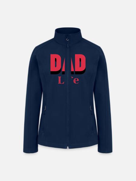 Dad Life Apparels and Accessories - Women’s Soft Shell Jacket - navy