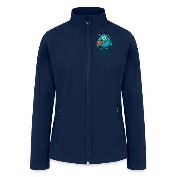 Art Illustration monster - Women’s Soft Shell Jacket - navy - Front