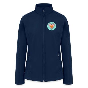 Gold Heart - Women’s Soft Shell Jacket - navy - Front