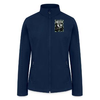 Soccer Break Your Limits - Women’s Soft Shell Jacket - navy - Front