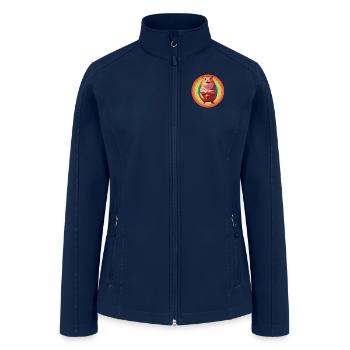 Capybara: Nature's Gentle Giant - Women’s Soft Shell Jacket - navy - Front