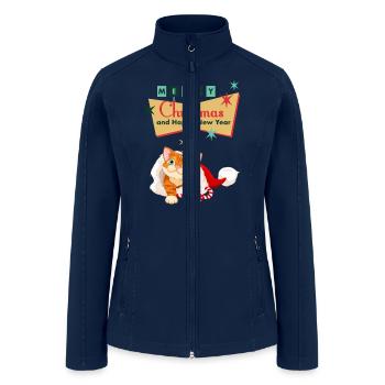 Merry Christmas | Christmas Eve | Christmas Gifts - Women’s Soft Shell Jacket - navy - Front