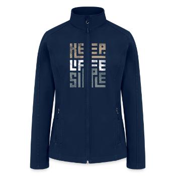 "Rising Up: New Season VHOSA Fashion Design" - Women’s Soft Shell Jacket - navy - Front