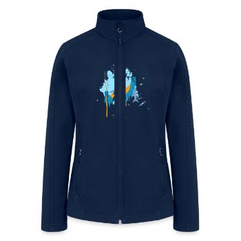 blue sparrow hunting - Women’s Soft Shell Jacket - navy - Front