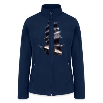 Sailing away - Women’s Soft Shell Jacket - navy - Front
