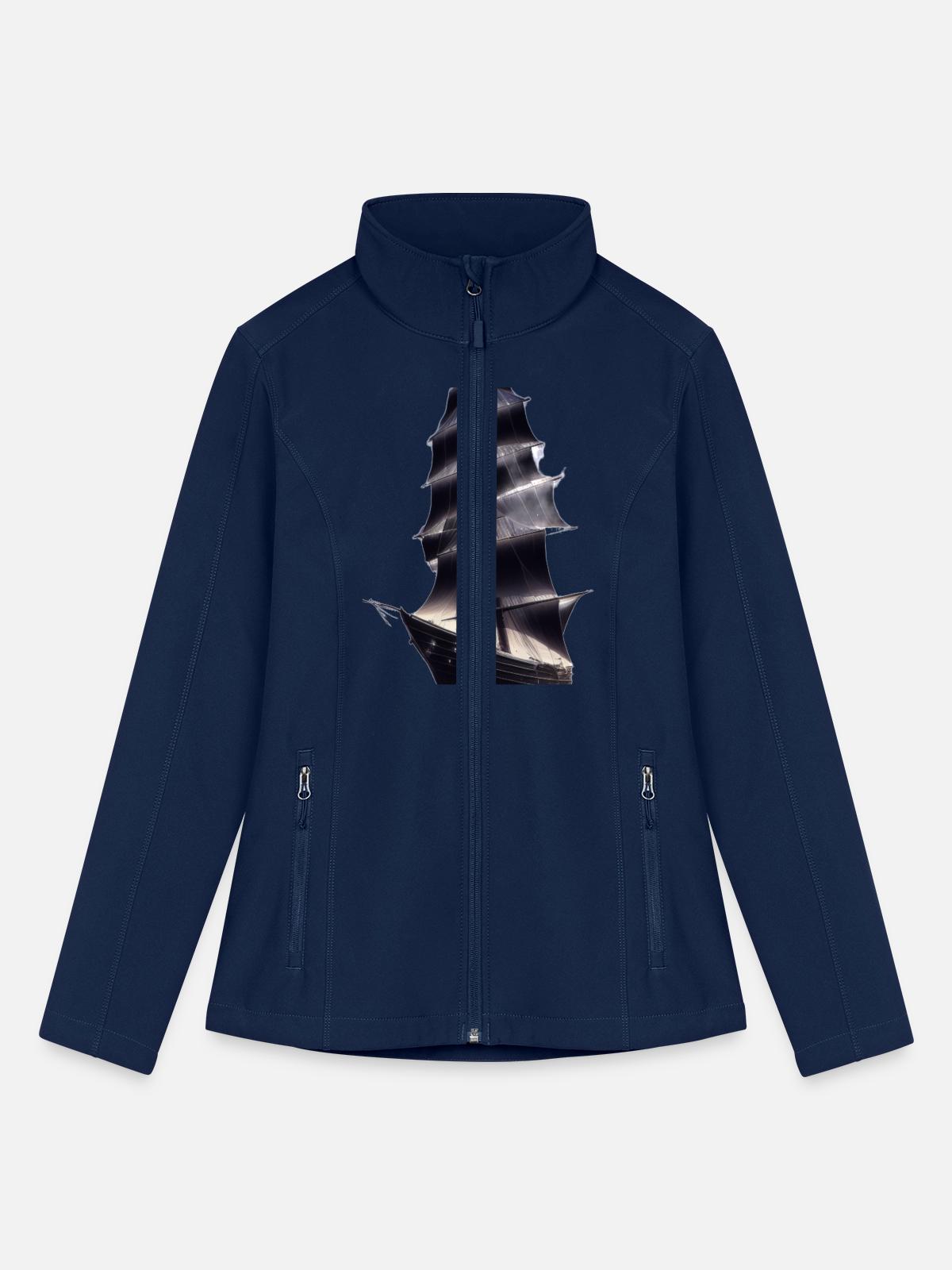 Sailing away - Women’s Soft Shell Jacket - navy - Front