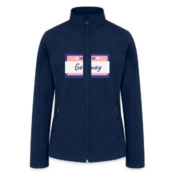 Hello My Name Is Go Away - Women’s Soft Shell Jacket - navy - Front