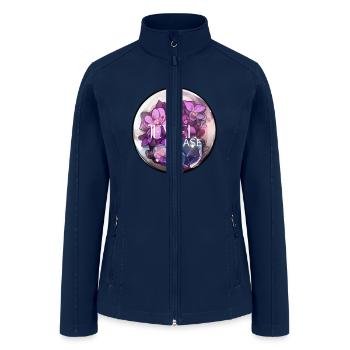 Blooming Jewel Delight - Women’s Soft Shell Jacket - navy - Front