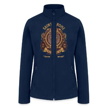 Saint Jerome and the Lion Catholic - Women’s Soft Shell Jacket - navy - Front