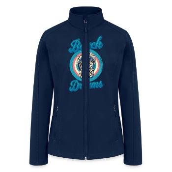 beach dreams - Women’s Soft Shell Jacket - navy - Front