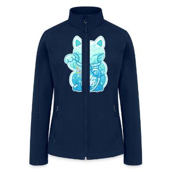 Sea Manekineko - Women’s Soft Shell Jacket - navy - Front