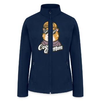 Guinea Pig MOM for a Guinea Pig Owners Guinea Pig - Women’s Soft Shell Jacket - navy - Front