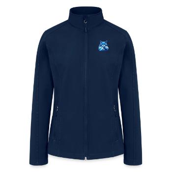 Struggling Azure Cat - Women’s Soft Shell Jacket - navy - Front
