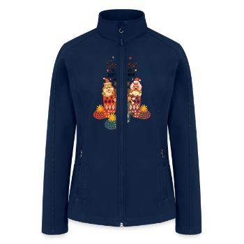 Merry Christmas to the world s best dog mom - Women’s Soft Shell Jacket - navy - Front