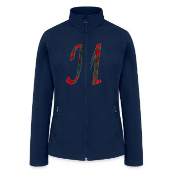 Inscription Letter Of M - Women’s Soft Shell Jacket - navy - Front