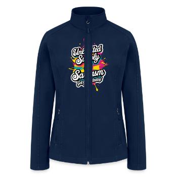 Unlimited Supply Of Sarcasm - Women’s Soft Shell Jacket - navy - Front