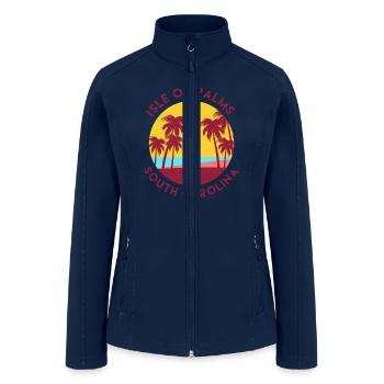 Isle of Palms South Carolina Active - Women’s Soft Shell Jacket - navy - Front