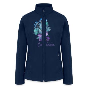 Congrats designed for you love gift for every one - Women’s Soft Shell Jacket - navy - Front
