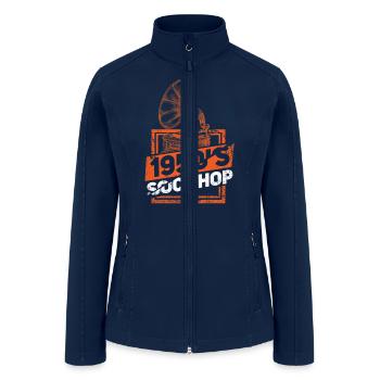 1950s Sock Hop - Women’s Soft Shell Jacket - navy - Front