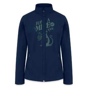 Have a Mice Day - Funny Mouse Design - Women’s Soft Shell Jacket - navy - Front