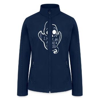 I, myself, am anxious & confused - Women’s Soft Shell Jacket - navy - Front
