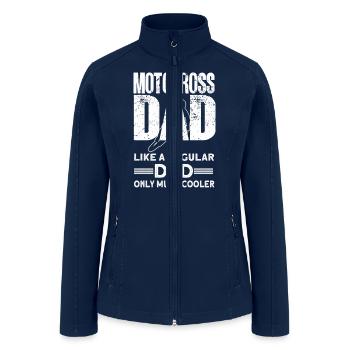 Motocross Grandpa Motocross Driver Motocross - Women’s Soft Shell Jacket - navy - Front