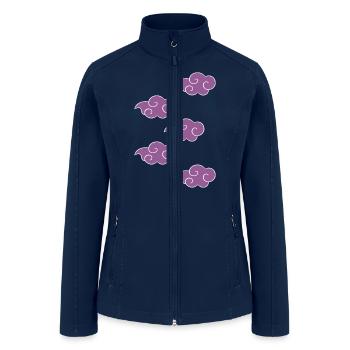 Purple Clouds - Women’s Soft Shell Jacket - navy - Front