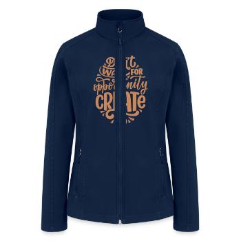 Create It - Women’s Soft Shell Jacket - navy - Front