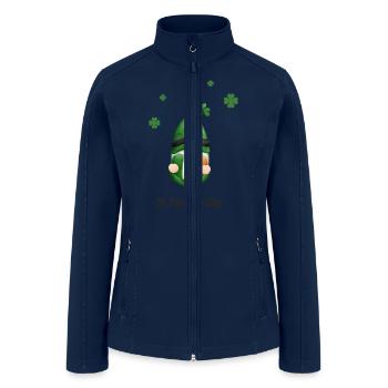 St Patricks Day | Saint Patricks Day - Women’s Soft Shell Jacket - navy - Front