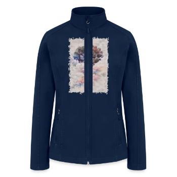 Australian pine tree painting - Women’s Soft Shell Jacket - navy - Front