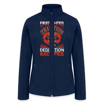 FireFighter Tradition Sacrifice - Women’s Soft Shell Jacket - navy - Front