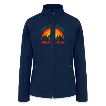 Most Active - Women’s Soft Shell Jacket - navy - Front