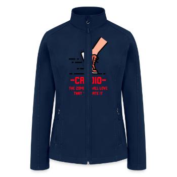 Cardio, The Zombies Will Love That You Hate It - Women’s Soft Shell Jacket - navy - Front