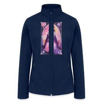 Tarot card cat witch - Women’s Soft Shell Jacket - navy - Front