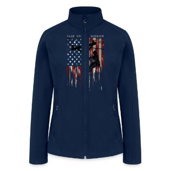 Blue Collar Patriot - Women’s Soft Shell Jacket - navy - Front