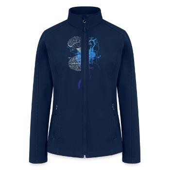 brainstorm designer T-shirt - Women’s Soft Shell Jacket - navy - Front