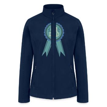 Number 1 Dad Award - Women’s Soft Shell Jacket - navy - Front