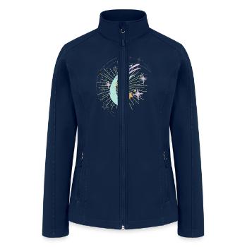Shooting stars - Women’s Soft Shell Jacket - navy - Front