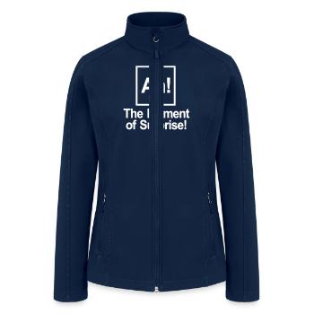 Ah Element Of Surprise - Women’s Soft Shell Jacket - navy - Front