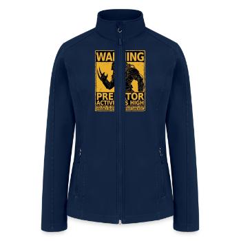 Predator activity is high - Women’s Soft Shell Jacket - navy - Front