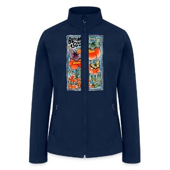 Blooming season - Women’s Soft Shell Jacket - navy - Front